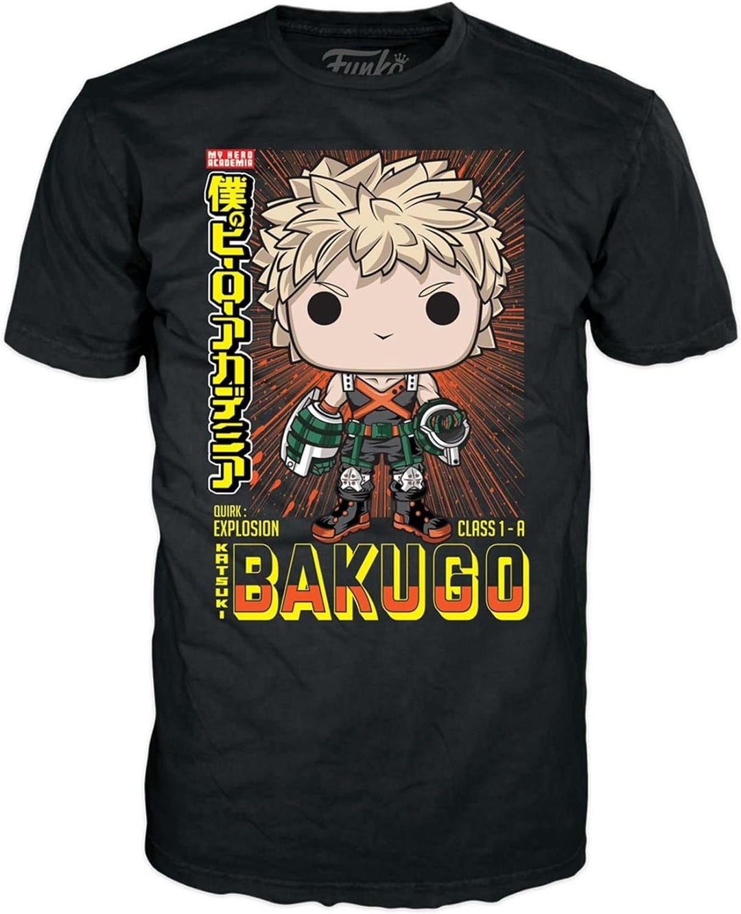 Funko Pop! & Tees (Adult): My Hero Academia - Katsuki Bakugo (Metallic) (Special Edition) Vinyl Figu