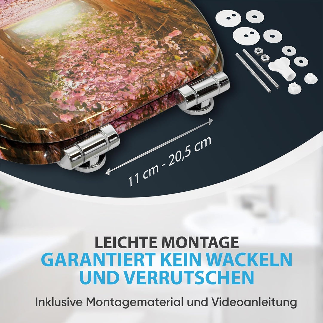 Sanilo WC Sitz mit Absenkautomatik, viele neue Toilettendeckel zur Auswahl, hochwertige Oberfläche,