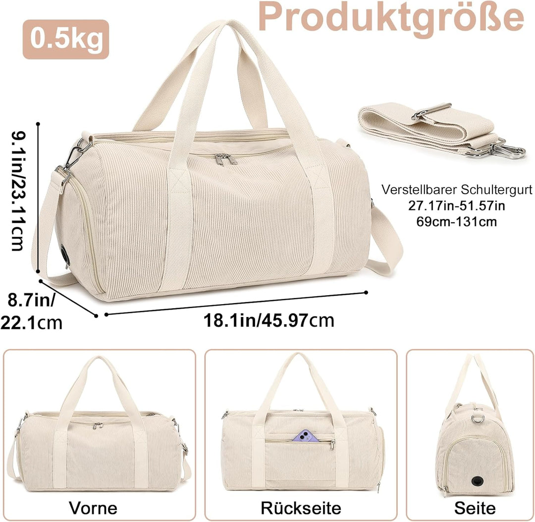 Sporttasche Kinder Schwimmtasche Jungen Damen mit Schuhfach und Nassfach Badetasche Teenager Kleine