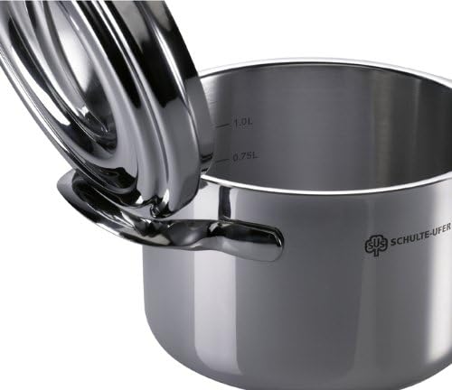 Schulte-Ufer Romana i Fleischtopf, Edelstahl, Silber, 18 cm, 2,5 ltr, 18 cm