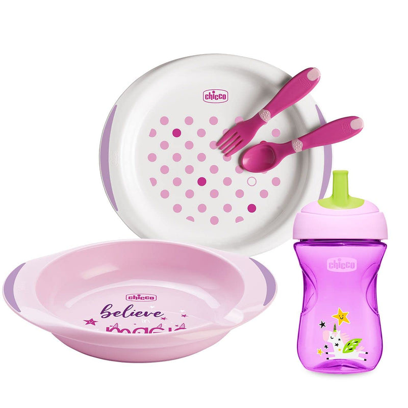 Chicco Baby Geschirr Set, Baby Geschirrset für Essen und Babynahrung, besteht aus 1 x Becher "Advanc