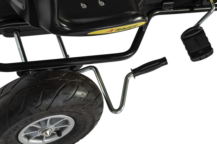 Ferbedo Go Kart AT X-Racer (Gokart / Kart in schwarz mit Soundlenkrad und Luftbereifung, ab ca. 3-8