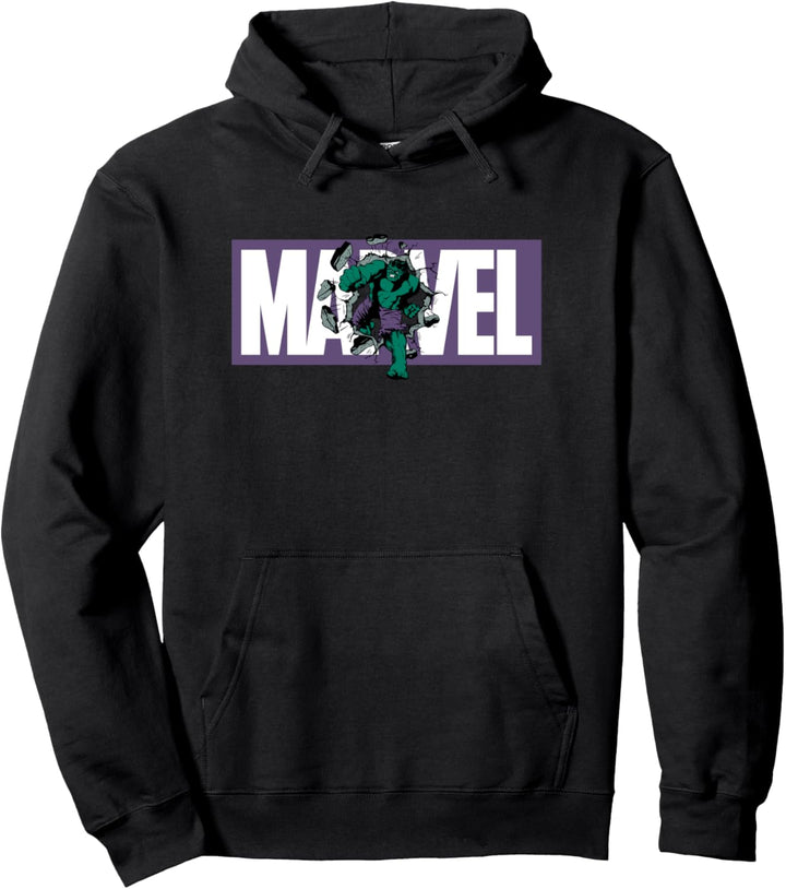 Marvel Hulk Logo Breaks Through Pullover Hoodie