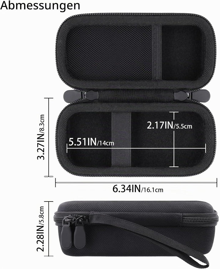 co2CREA Hart Reise Schutz Hülle Etui Tasche für Zoom H1essential 32-Bit Handy Recorder, Nur Hülle