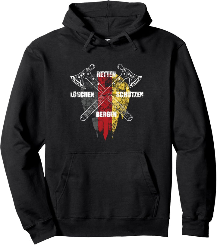 Retten Schützen Bergen Löschen Feuerwehr T-Shirt Pullover Hoodie