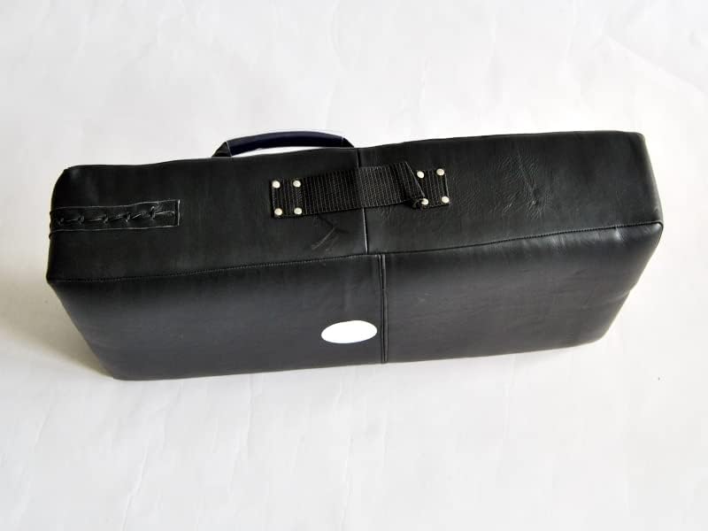 BAY Sports Echtes Leder Schlagpolster Schlagkissen gross 75 x 37 x 15 cm Echtleder mit Griffe Kampfs