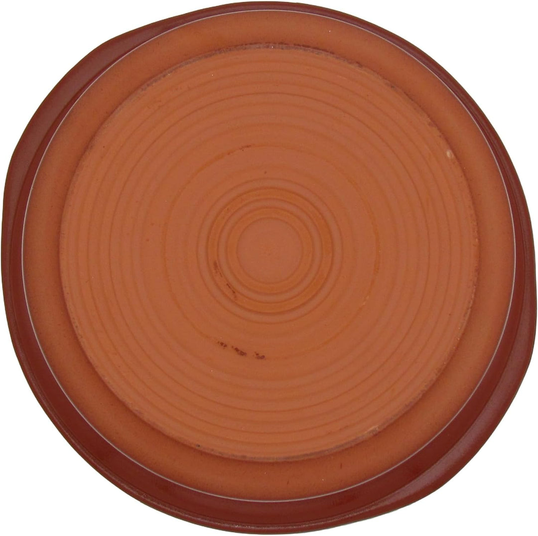 Ton-Cocotte mit Deckel - 1,5 Liter – Glasierter Schmortopf für Ceran, Gas, Ofen & Grill – Mediterran
