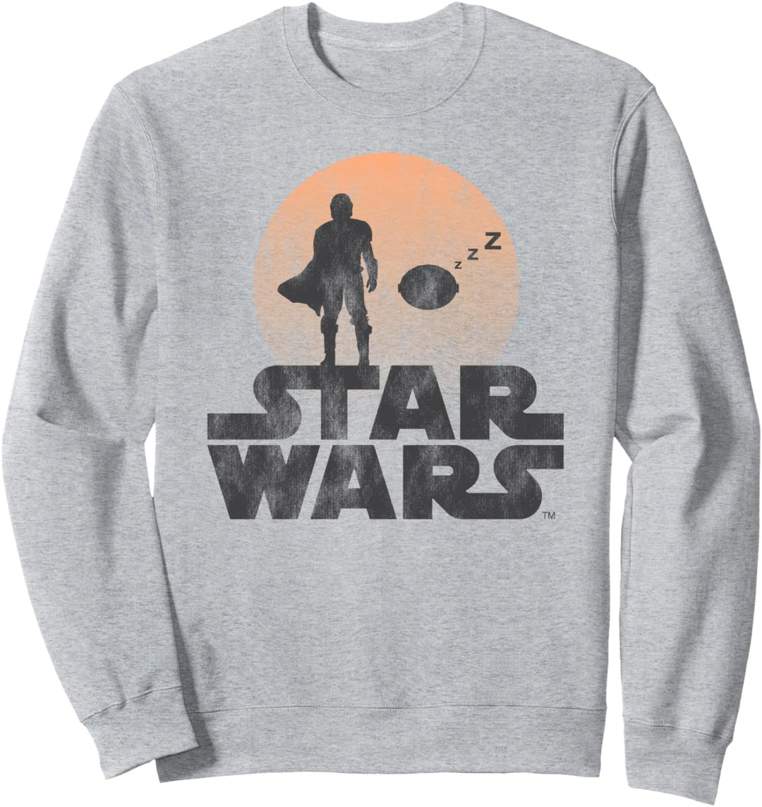 Star Wars The Mandalorian Sleeping Child Silhouette Sweatshirt