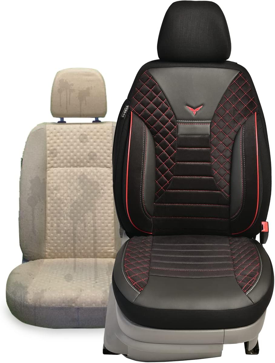 BREMER SITZBEZÜGE Mass Auto Schonbezüge kompatibel mit Jeep Grand Cherokee WK2 FL Fahrer & Beifahrer