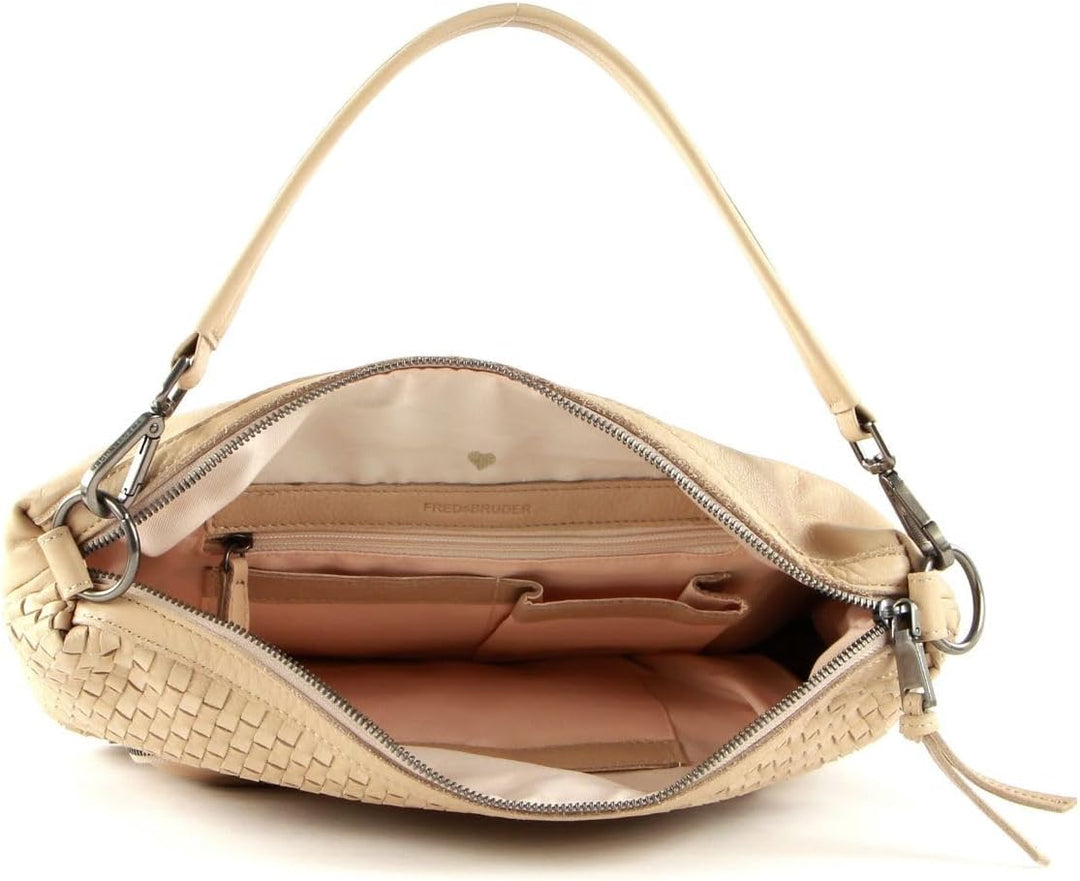 FREDsBRUDER Tasche Noon mit Label-Applikationen Damen Einheitsgrösse Cream, Einheitsgrösse Cream