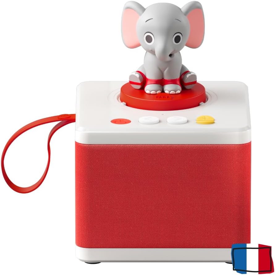 FABA-Geschichtenerzähler – Audio-Box mit Klangfigur „Ele, der Elefant“ – Lernspielzeug, Französische