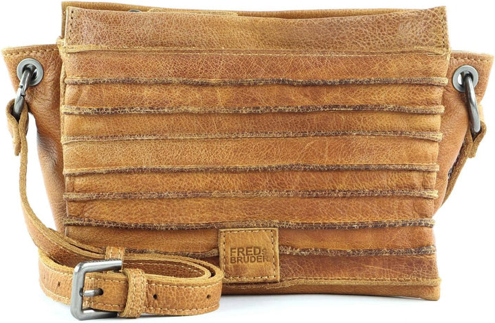 FREDsBRUDER Riffel Sky Umhängetasche Leder 20 cm