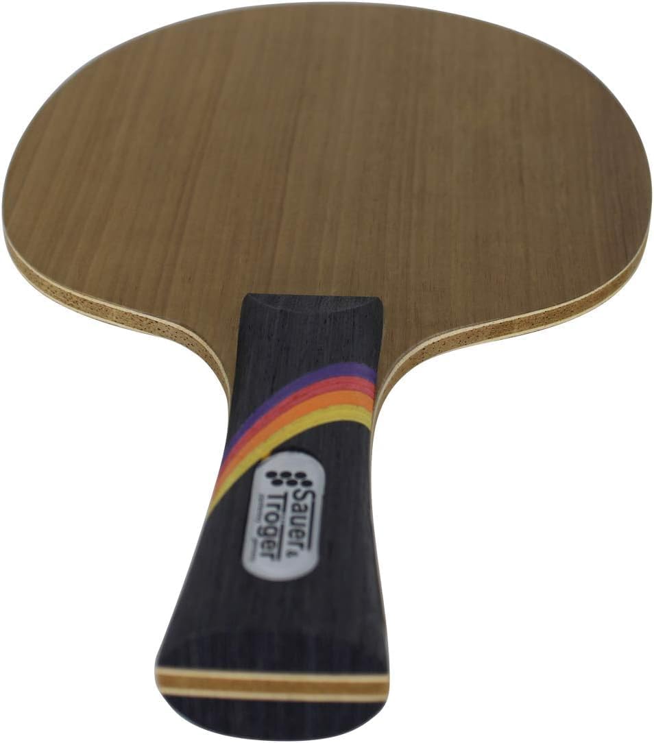Sauer & Tröger Tischtennis Allround Holz für Noppenspieler | Unicorn | Gerade, Konkav, Konkav