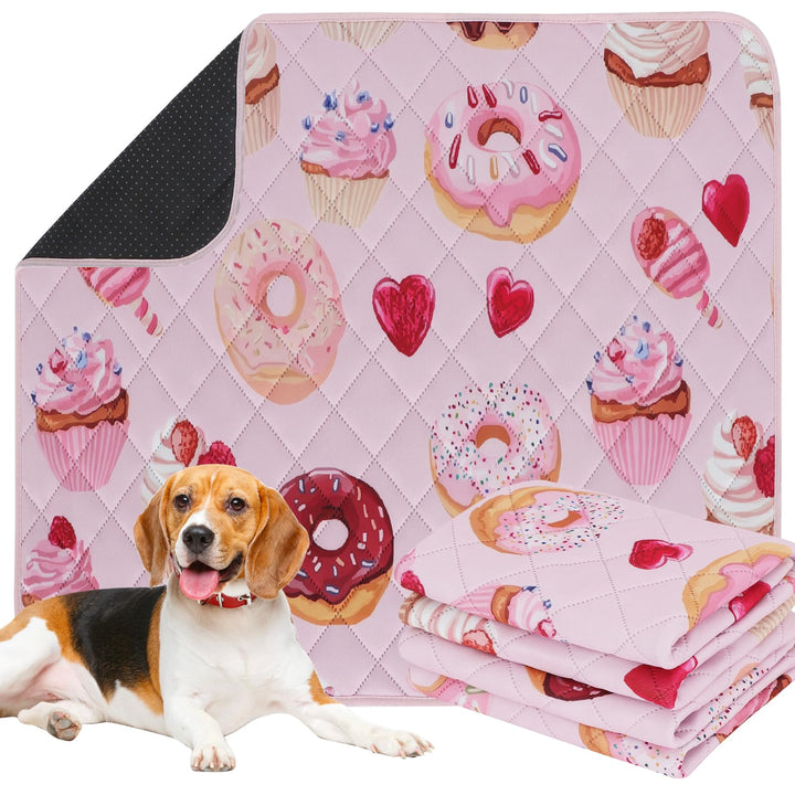IEUUMLER 2 Stück Welpenunterlagen Waschbar, weich Hunde PIPI matten, Schnell Absorbierend Puppy Pads