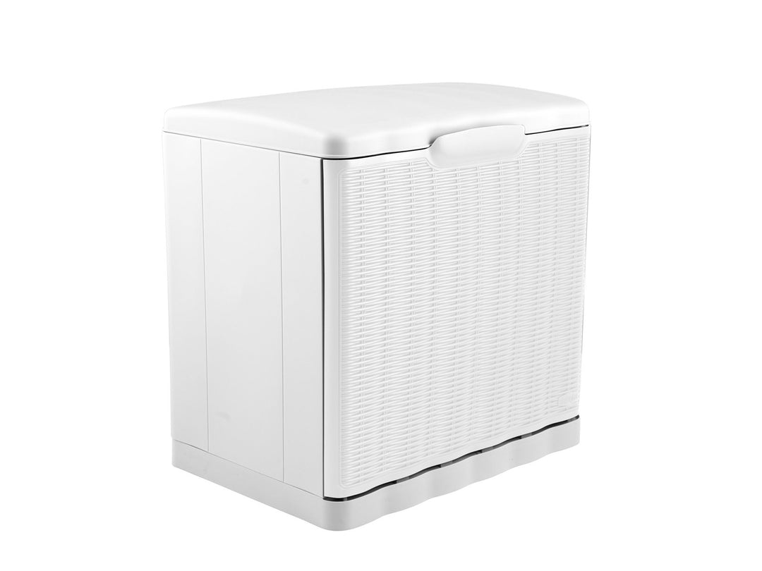 Stefanplast 30340 Schuhschrank-Box, Aufbewahren, In Rattanoptik aus Kunststoff, 40 x 30 x 40 cm
