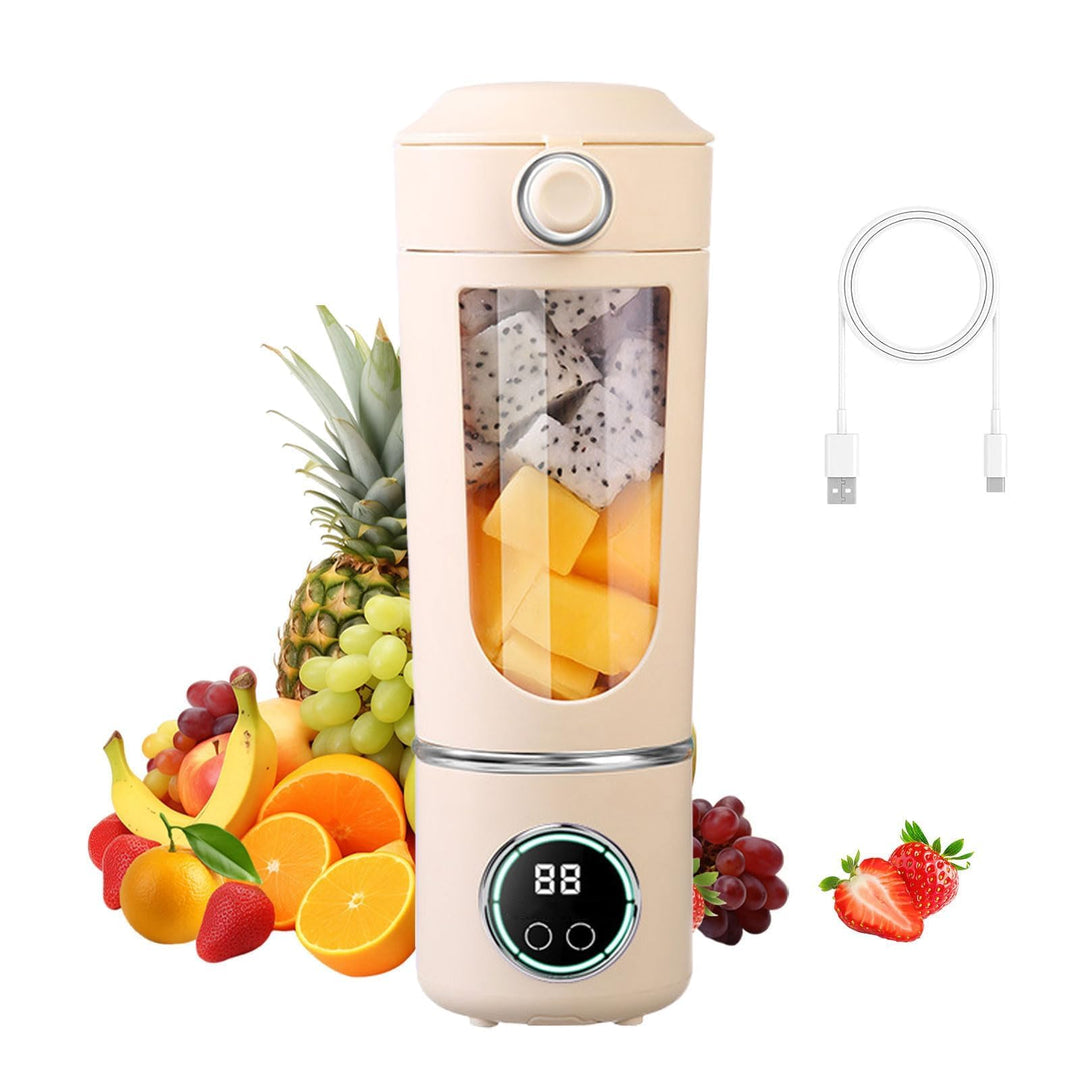 Smoothie Maker to Go, 700ml Tragbarer Mixer, Portable Blender mit 12-Klingen Edelstahl, Mini Mixer f