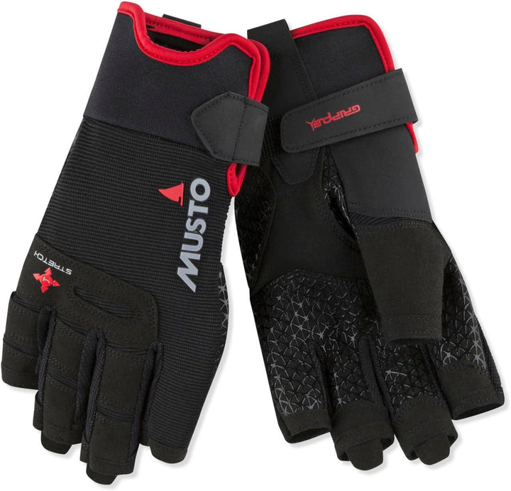 Musto Perfomance Segeln Yachting und Jolle Kurzfingerhandschuhe Rot - Erwachsene Unisex - Leichtgewi