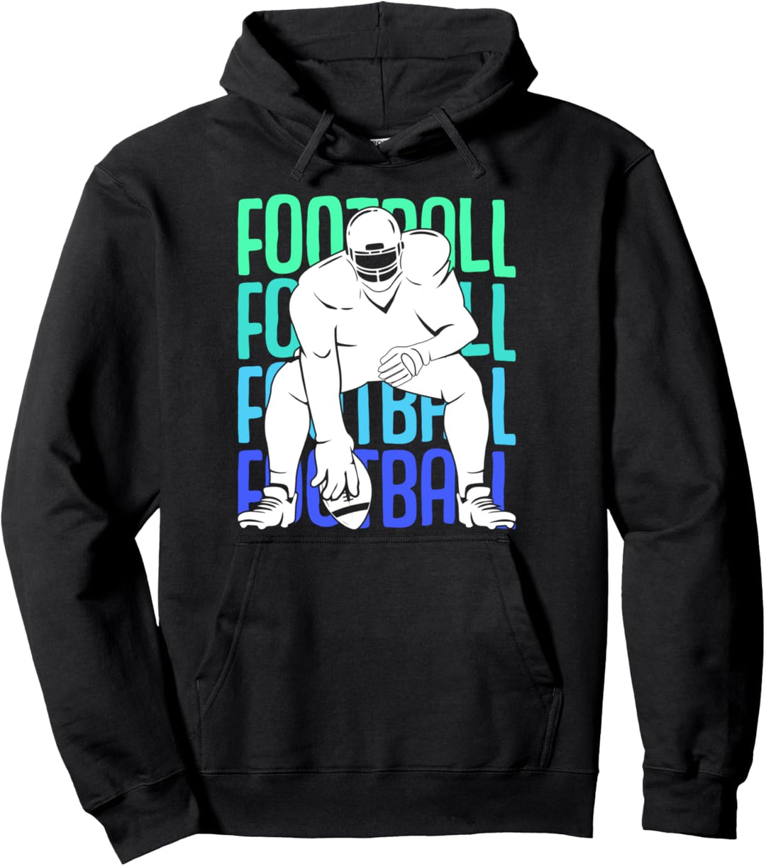 American Football Lineman Jungen Kinder Herren Pullover Hoodie