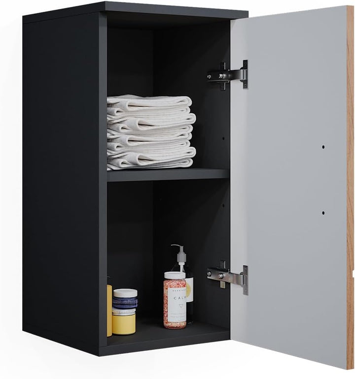 Vicco Badschrank Irma, Anthrazit/Eiche, 30 x 59 cm Anthrazit 30x59 cm, Anthrazit 30x59 cm