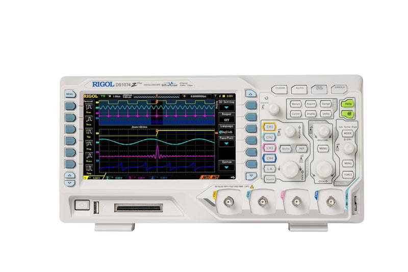 RIGOL DS1074Z Plus Digital Oszilloskop, 70MHz Bandbreite, 4 Analogkanäle, 16 Digitalkanäle, 24Mpts S