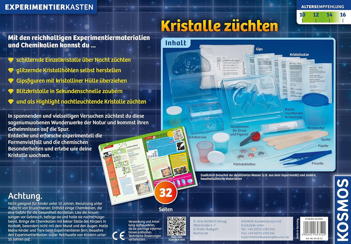 KOSMOS 643522 Kristalle züchten. Lass faszinierende Kristalle wachsen. Komplett-Set, nachtleuchtende
