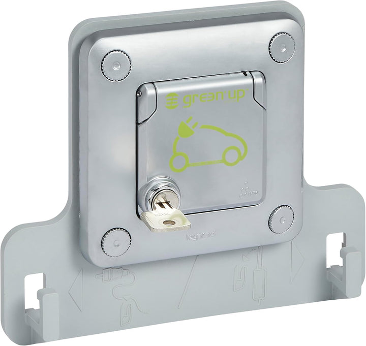 Legrand, Green Up Steckdose für Elektrofahrzeuge & Plug-in-Hybridfahrzeuge, Schnellladesystem f. E-A