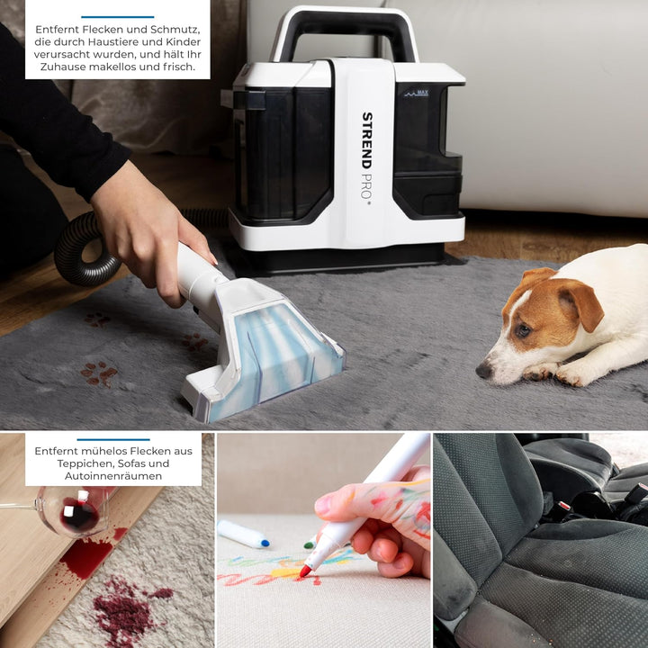 STREND PRO Waschsauger Polsterreiniger Gerät 450W | Teppichreiniger für Teppich | Fleckenreiniger mi