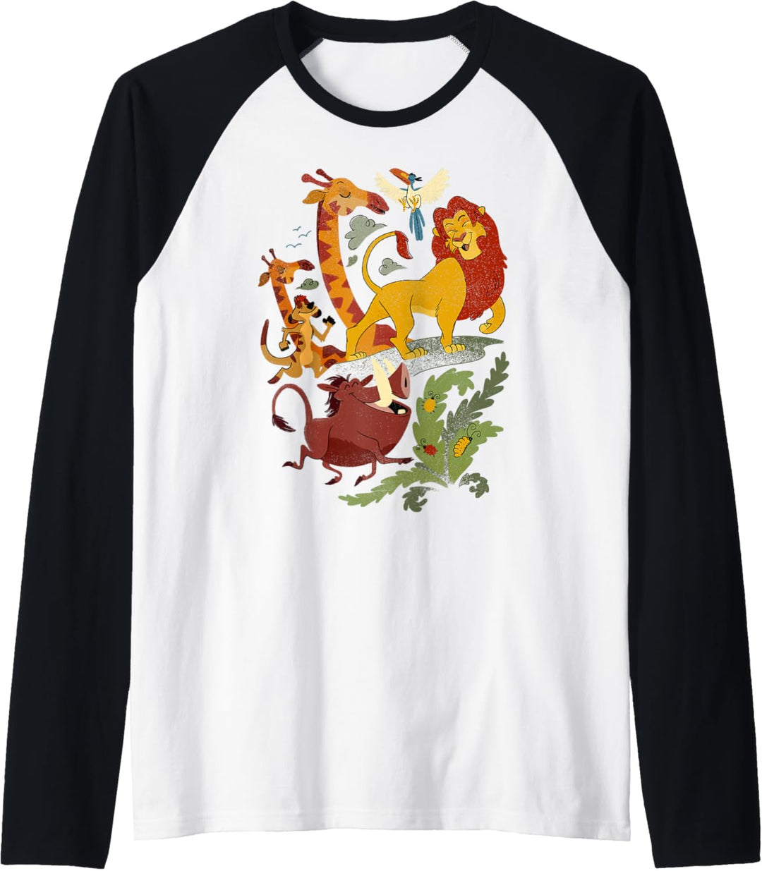 Disney Lion King Friends Animated Portrait Raglan