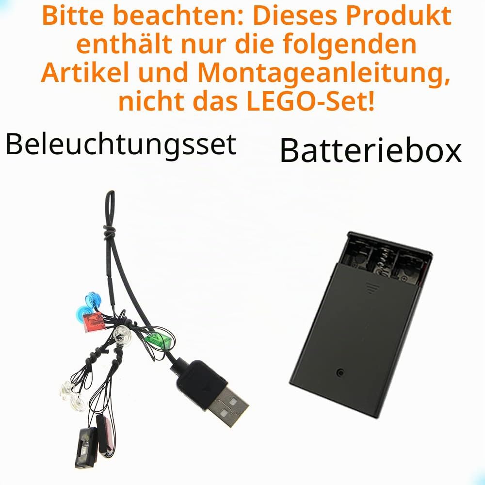 GEAMENT Licht-Set Kompatibel mit Lego Luftkissenboot für Rettungseinsätze (Rescue Hovercraft) - Bele