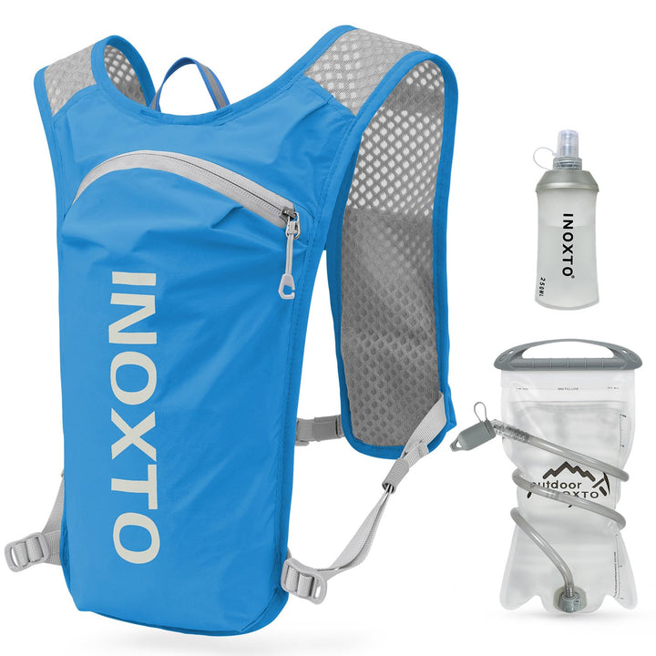INOXTO Sport Wasserbeutel Weste Mit 1.5l Trinkblasen Running Weste Rucksack FüR Outdoor Wandern Trai