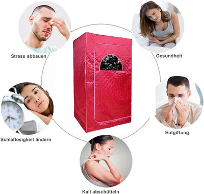 Tragbare Sauna Willowybe，Mini Dampfsauna für Zuhause，Einzel Portable Sauna Raum Kann Müdigkeit Linde