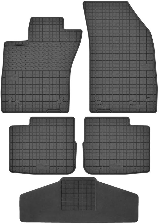 Fussmatten Vorne, Hinten + Tunnel Matte 5er Set für FIAT Tipo ab 2016 356 / AEGEA Gummi Gumimatten V
