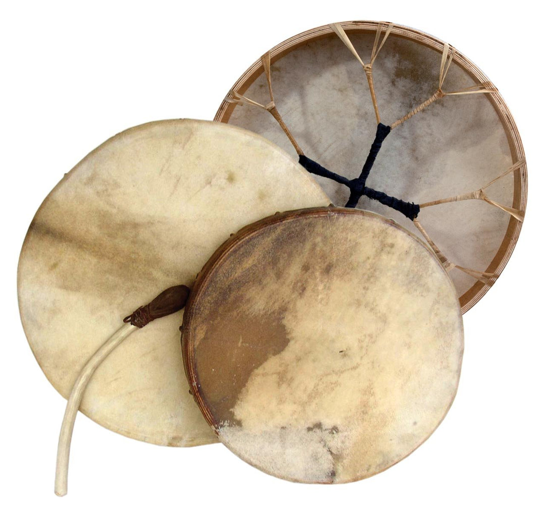 Schamanentrommel Ø 60 cm Rahmentrommel Mehrschichtiger Holzrahmen Rund Ziegenhaut Shaman Drum inklus