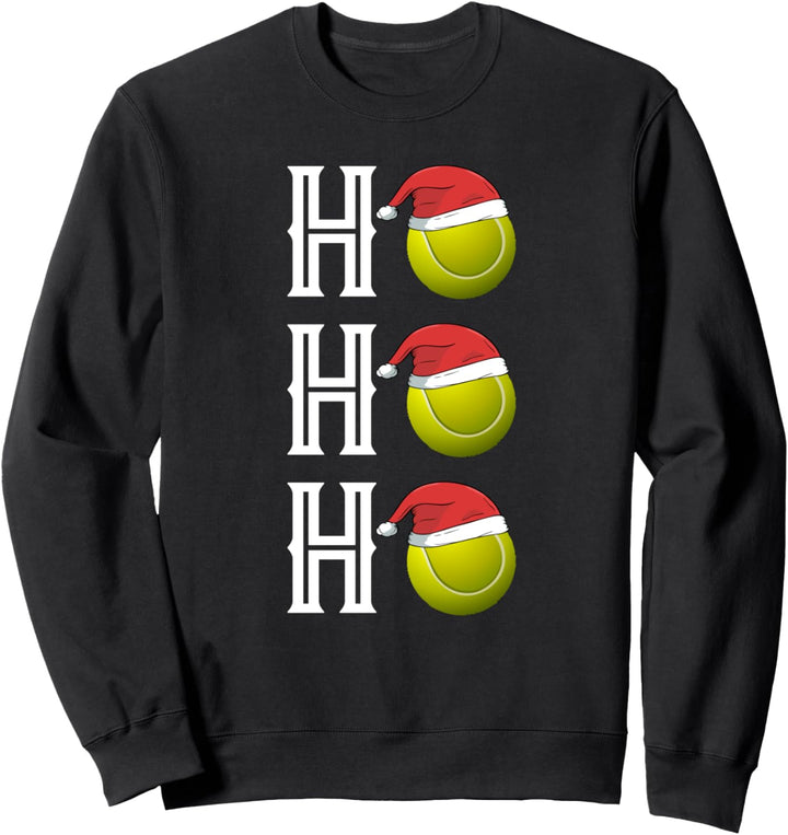 Tennis Ball Ho Ho Ho Christmas Sweatshirt