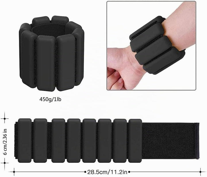 2 PCS Handgelenkgewichte Knöchelgewichte Set Gewichtsmanschetten für Fuss oder Handgelenk auf Bewegu