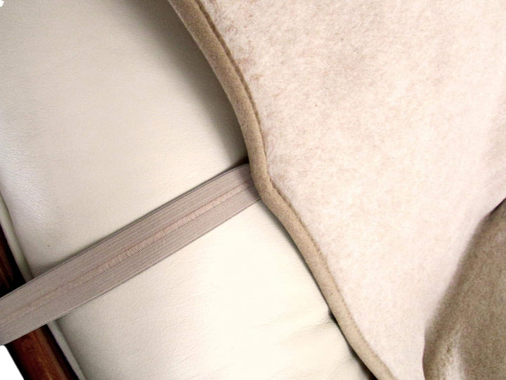 Sesselschoner aus Wolle Alpaca mit Taschen Sesselauflage Überwurf Schurwolle