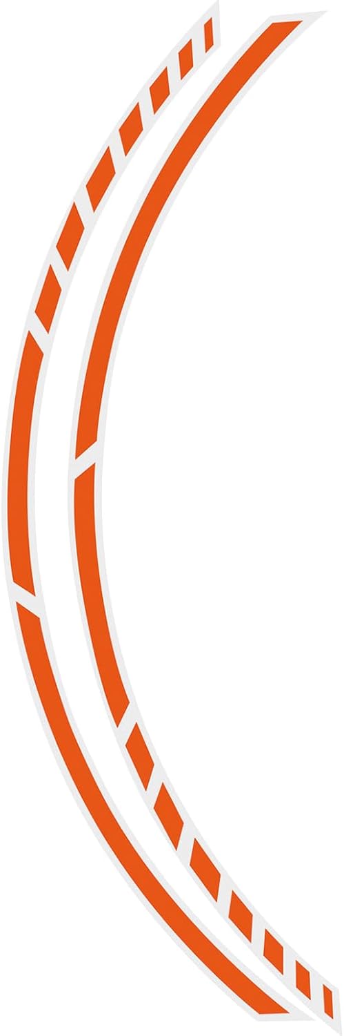 FOLIATEC PIN Striping Racing Felgenrandaufkleber Motorrad Zierstreifen Felgen Aufkleber, orange Oran