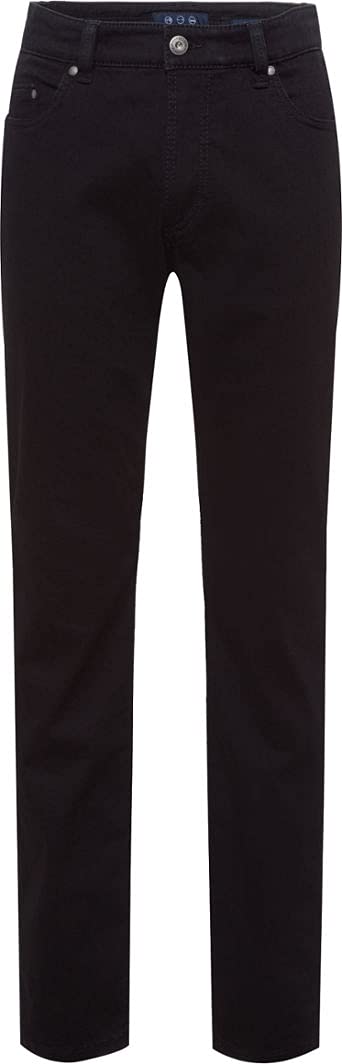 EUREX by BRAX Herren Regular Fit Jeans Hose Style Luke Stretch Baumwolle 38W / 34L Schwarz, 38W / 34