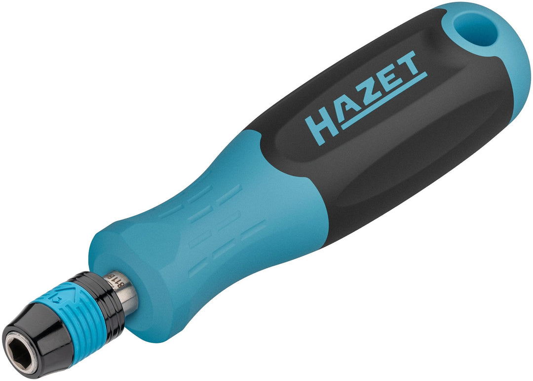 HAZET Bithalter 811BH, 1/4 Zoll Sechskant, 132,5 mm Länge, Bajonettverschluss, rutschfester 3-Kompon