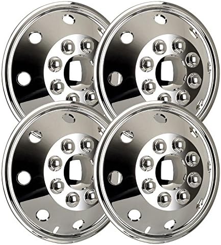 Radzierblendenset (4 Stück) Chrom 15 Zoll universell passendes Set Wohnmobile PKW Transporter (15 Zo