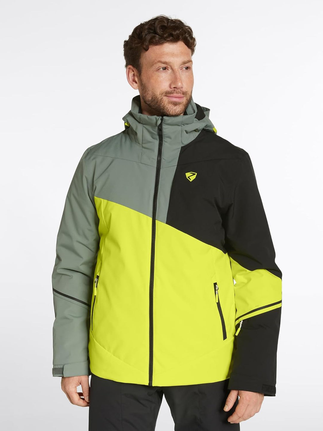 Ziener Herren Timpa Ski-Jacke/Snowboard-Jacke | atmungsaktiv, wasserdicht (1er Pack) 56 bitter lemon
