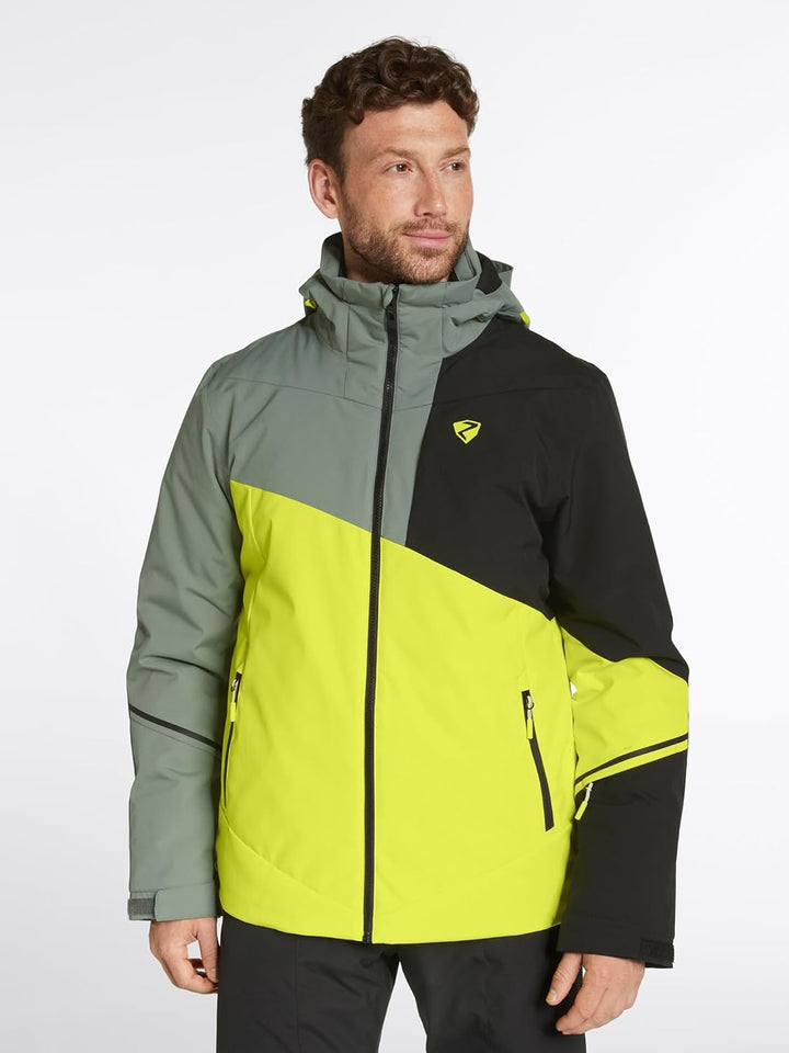 Ziener Herren Timpa Ski-Jacke/Snowboard-Jacke | atmungsaktiv, wasserdicht (1er Pack) 56 bitter lemon