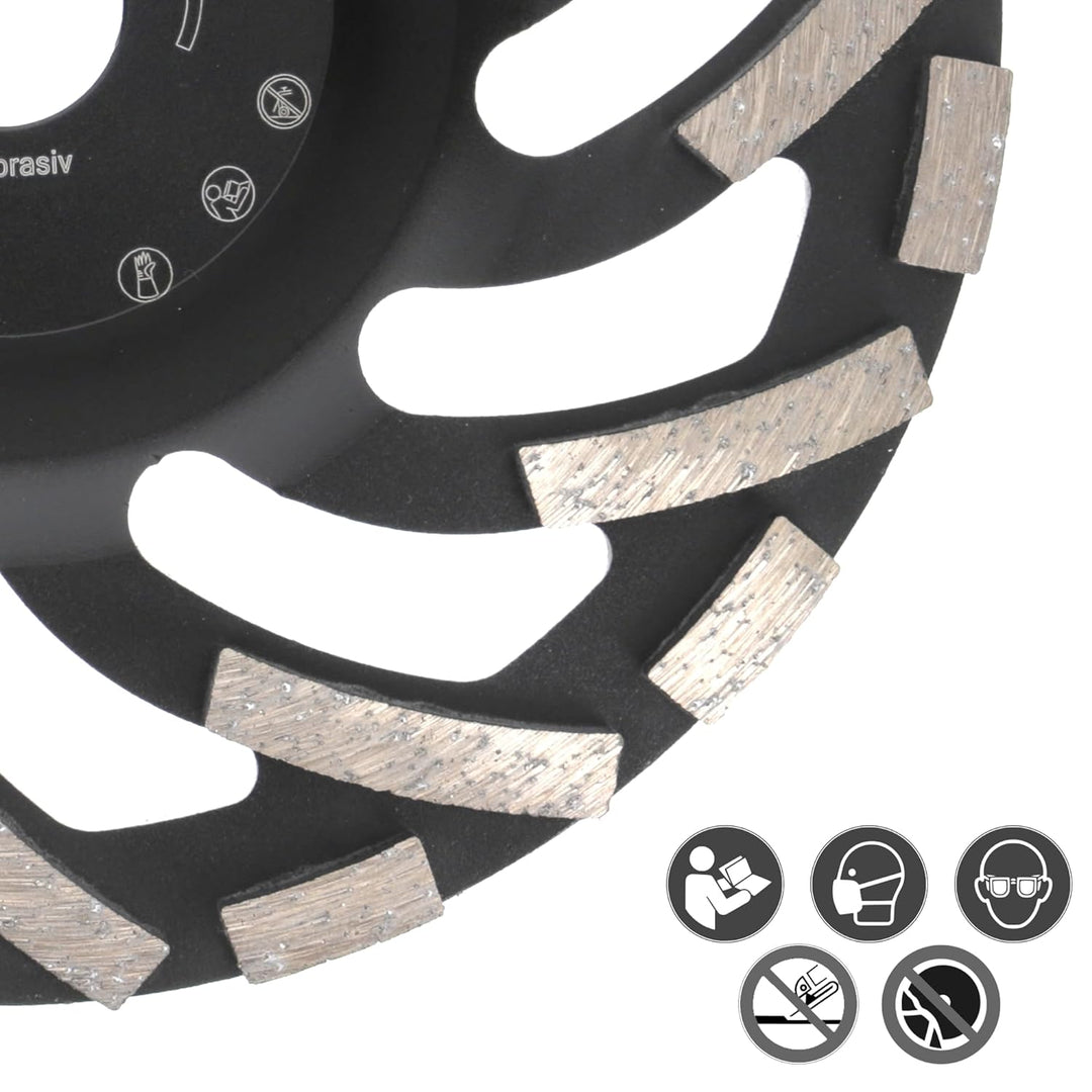 PRODIAMANT Diamant-Schleiftopf 180 mm x 22,2 mm Turbo ST91 Diamantschleifscheibe Asphalt Estrich Pro
