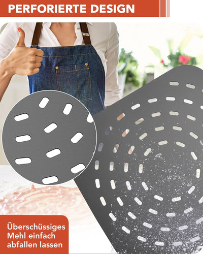 SOUTHGATE 12 Zoll Perforierter Pizzaschieber, Pizzaschaufel aus Hart Eloxiertes Aluminium, Pizza Sch