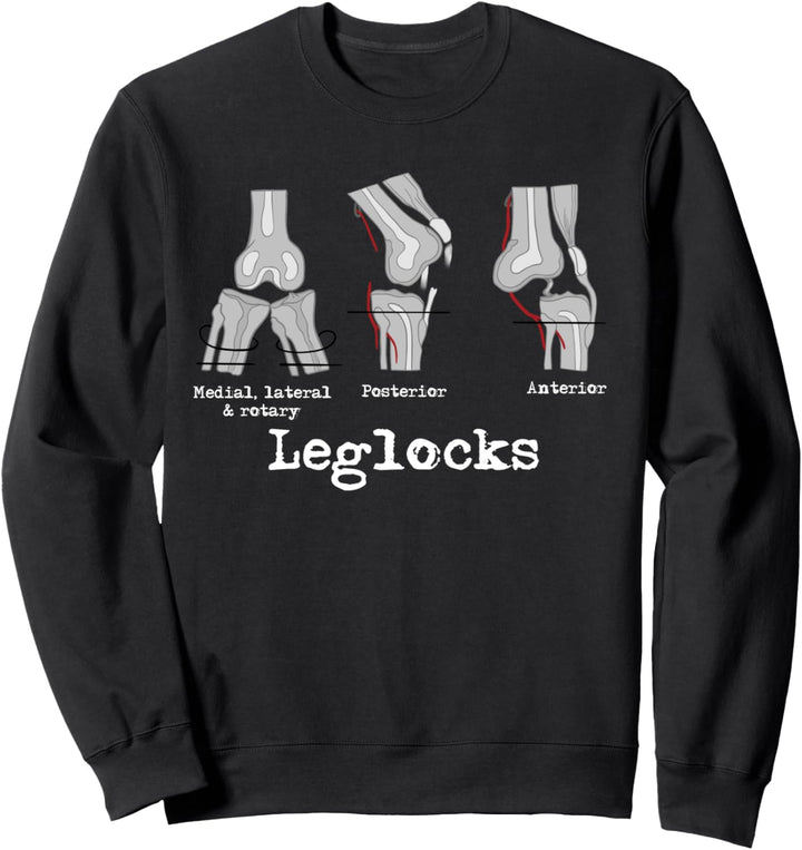 Brazilian Jiu-jitsu Jiu-Jitsu Leg lock Anatomy BJJ Sweatshirt