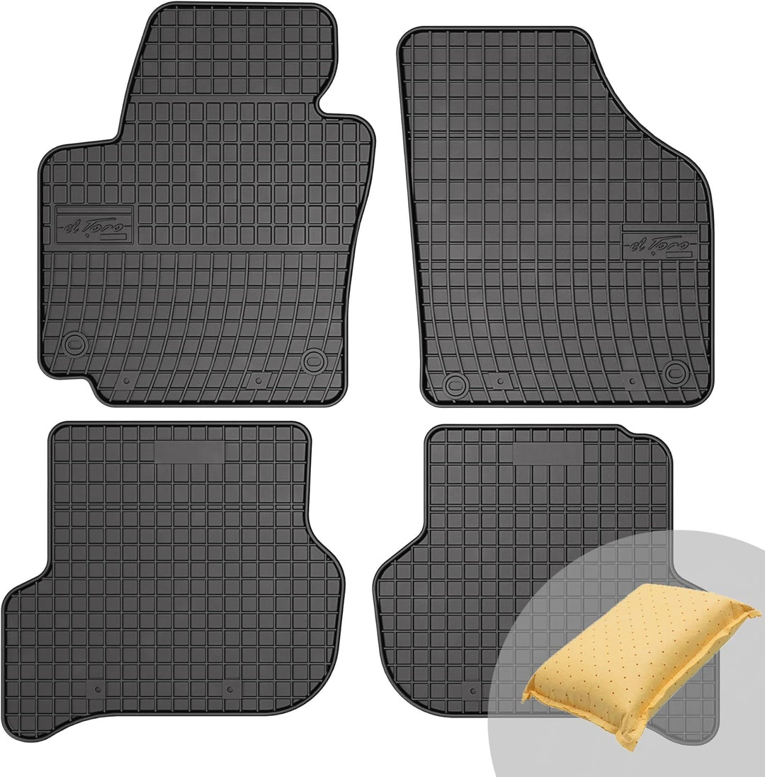FROGUM El Toro Gummimatten Ganzjähriges-Set von Autofussmatte Auto Fussmatten für SEAT Altea 2004-20