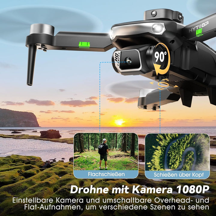 S165 Drohne mit Kamera 1080P für Erwachsene &amp; Anfänger,45 Minuten Flugzeit (3 Akkus), 5G WiFi Echtze