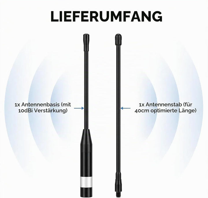 868MHz Meshtastic LoRa Antenne 10dBi High Gain, 40cm Langstrecken SMA Stecker Omni Whip für He ltec