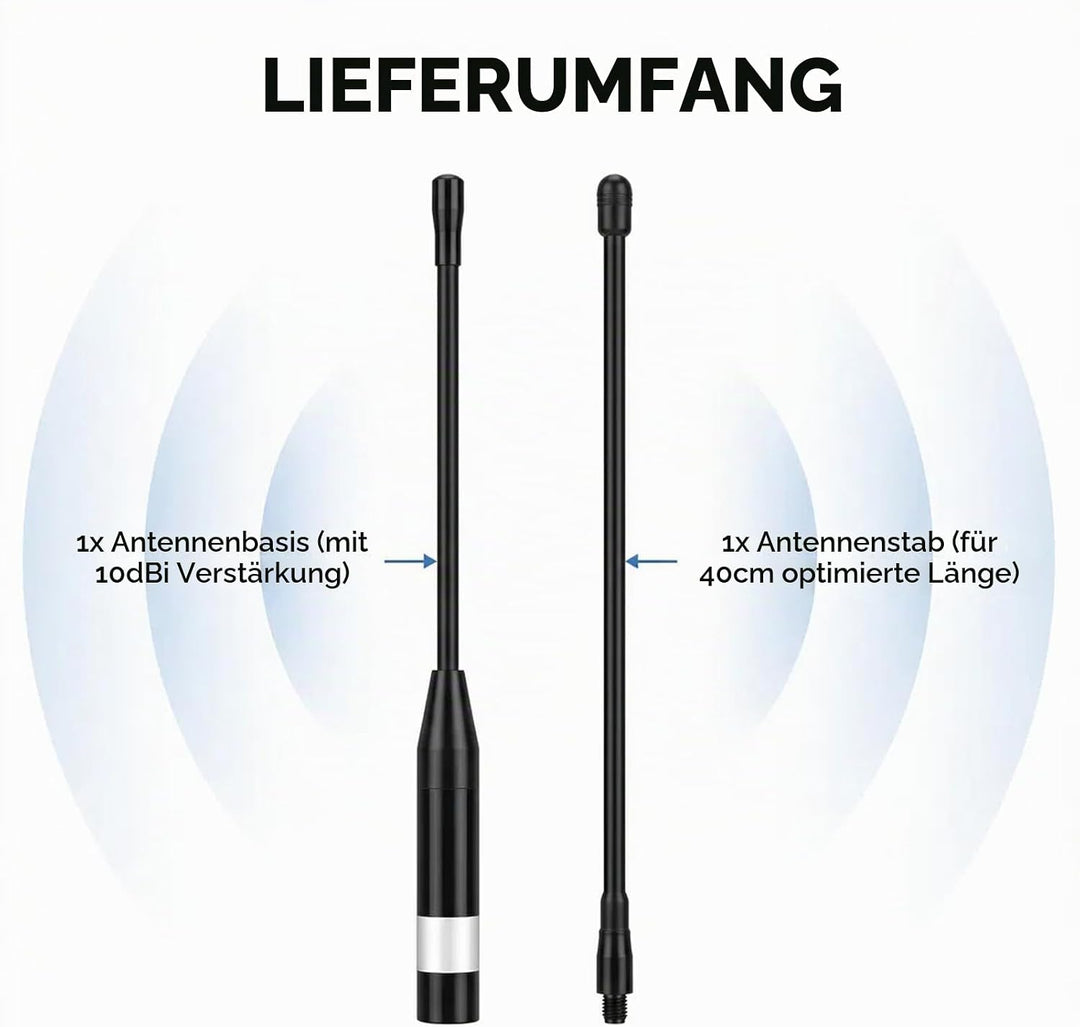 868MHz Meshtastic LoRa Antenne 10dBi High Gain, 40cm Langstrecken SMA Stecker Omni Whip für He ltec