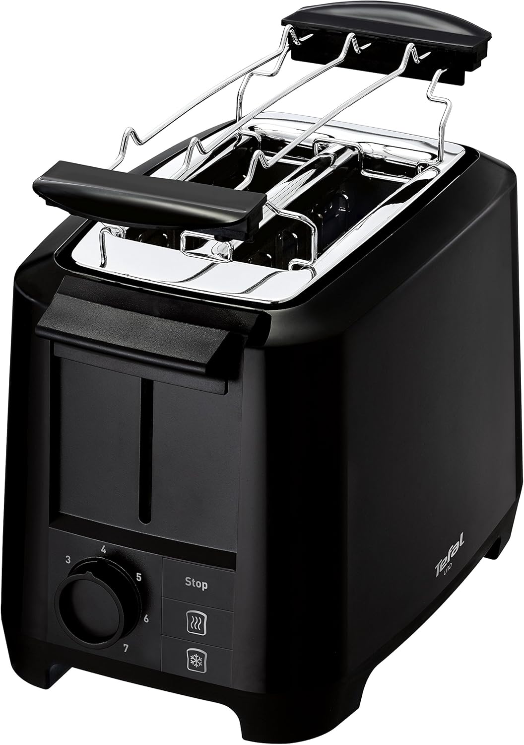 Tefal Uno TT1408 Scheibentoaster, 7 Bräunungsstufen (800 Watt) schwarz